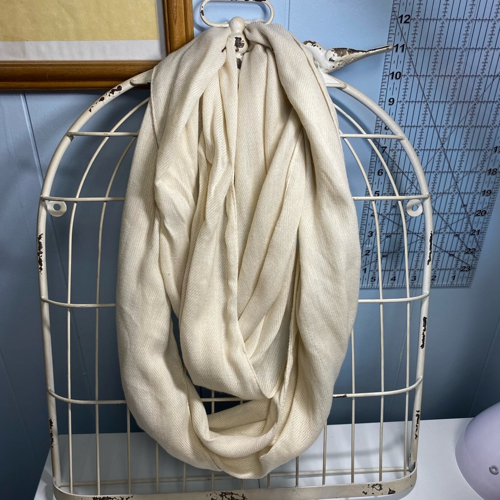 Cream Infinity Scarf